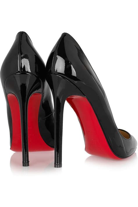 how much are louis vuitton black heels with red bottom